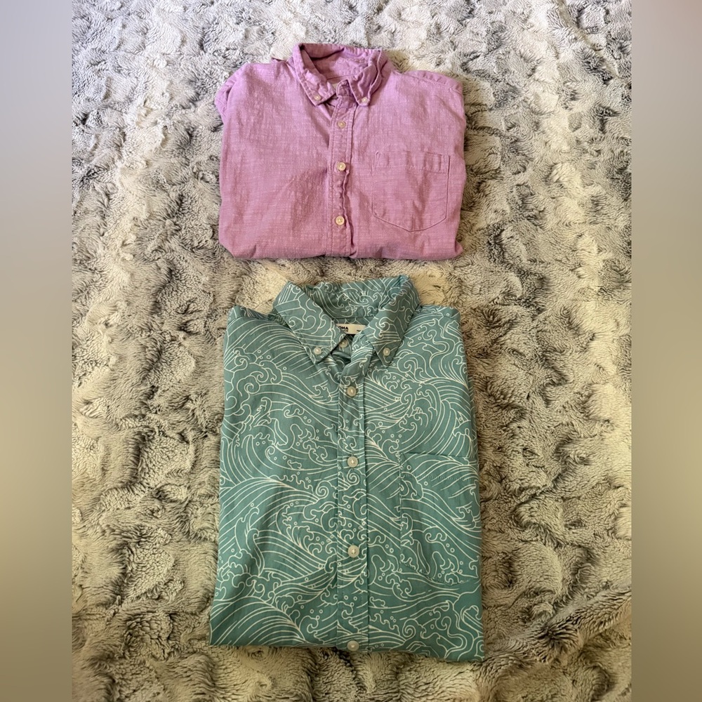 2 men’s dress shirts